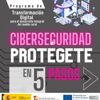 Miniatura. Ciberseguridad, protégete en 5 pasos. Transformación digital.