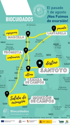 Miniatura mapa excursión a Santoyo BIOCUIDADOS