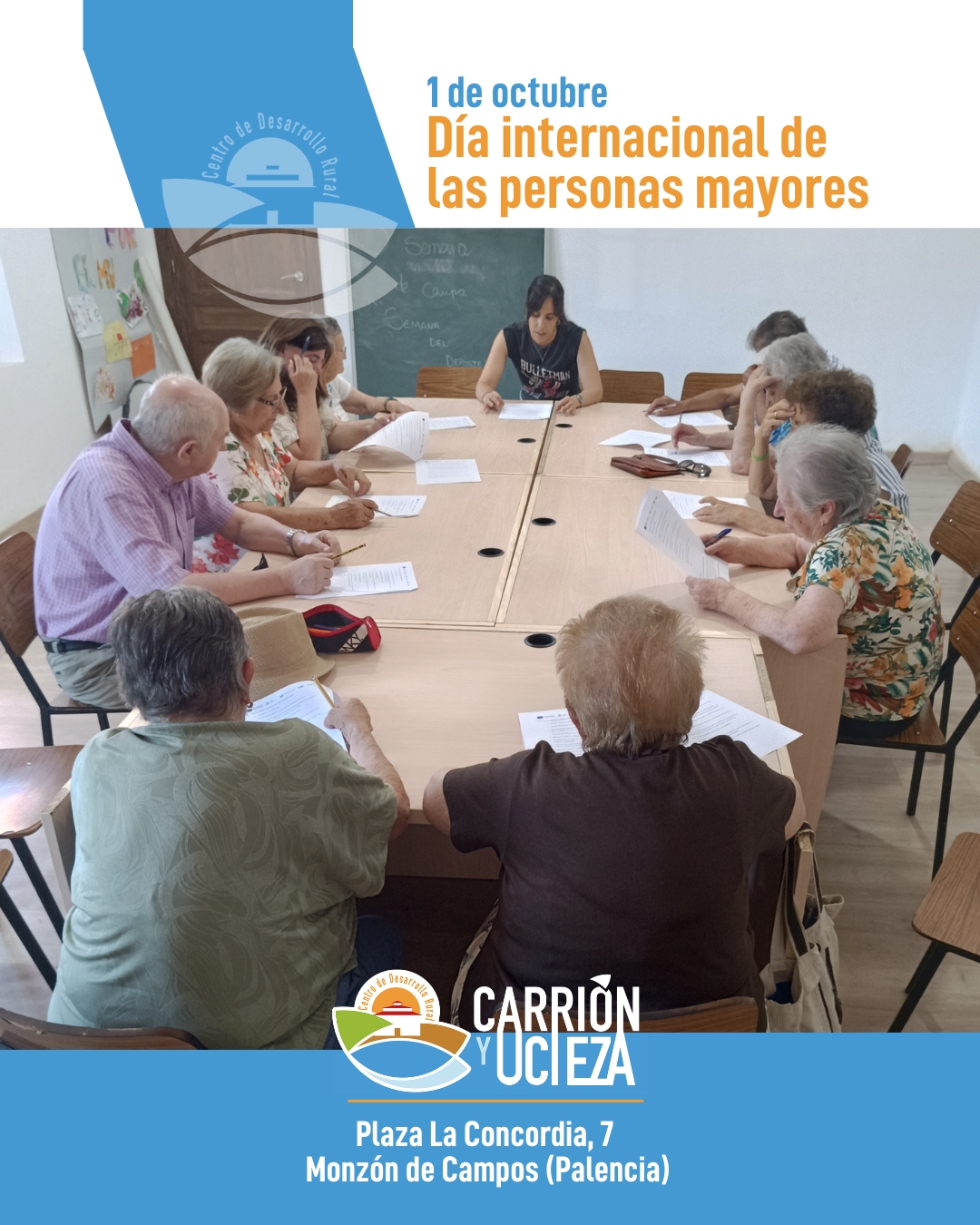 👵👴✨ Hoy celebramos el Día internacional de las Personas Mayores, recordando el valor, la experiencia y la sabiduría que aportan a nuestras comunidades rurales.

En nuestro Centro de desarrollo Rural trabajamos en diferentes proyectos donde les acompañamos, apoyamos y creamos espacios donde se sientan escuchados, activos y protagonistas de sus vidas. 💚

Porque cuidar de quienes han construido nuestro camino, es sembrar futuro. 🌱

#díapersonasmayores #cdrcarriónyucieza
