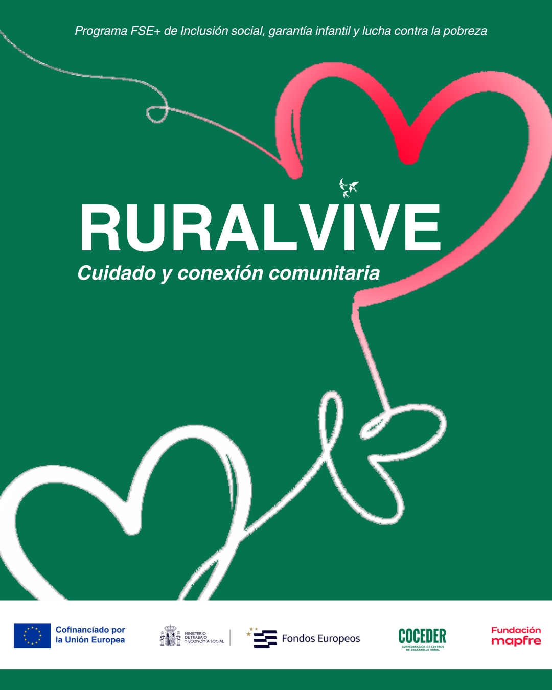 🌱✨ ¡Ya estamos en marcha!
 
Desde el CDR Carrión y Ucieza hemos comenzado a trabajar con la población de nuestra zona dentro del programa RuralVive 🚀
 
Un proyecto lleno de oportunidades para dinamizar el medio rural, fomentar la participación y mejorar la calidad de vida de las personas que viven en nuestros pueblos 💚
 
Muy pronto os iremos contando todas las novedades, actividades y acciones que estamos poniendo en marcha… 👀
 
📲 ¡Estad muy atentos/as a nuestras redes sociales para no perderos nada!
 
#RuralVive #DesarrolloRural #MedioRural #CDRCarriónYUcieza #Coceder
 
Este programa impulsado por Coceder se enmarca en el Programa FSE+ de Inclusión Social, Garantía Infantil y Lucha contra la Pobreza y está cofinanciado por la Unión Europea y la @fmapfre , a través de la convocatoria Ayudas +Rural 2025. #EuropaSeSiente  #AyudasMasRural #coceder #cdrcarriónyucieza 

@comisioneuropea · @eu_civilsociety