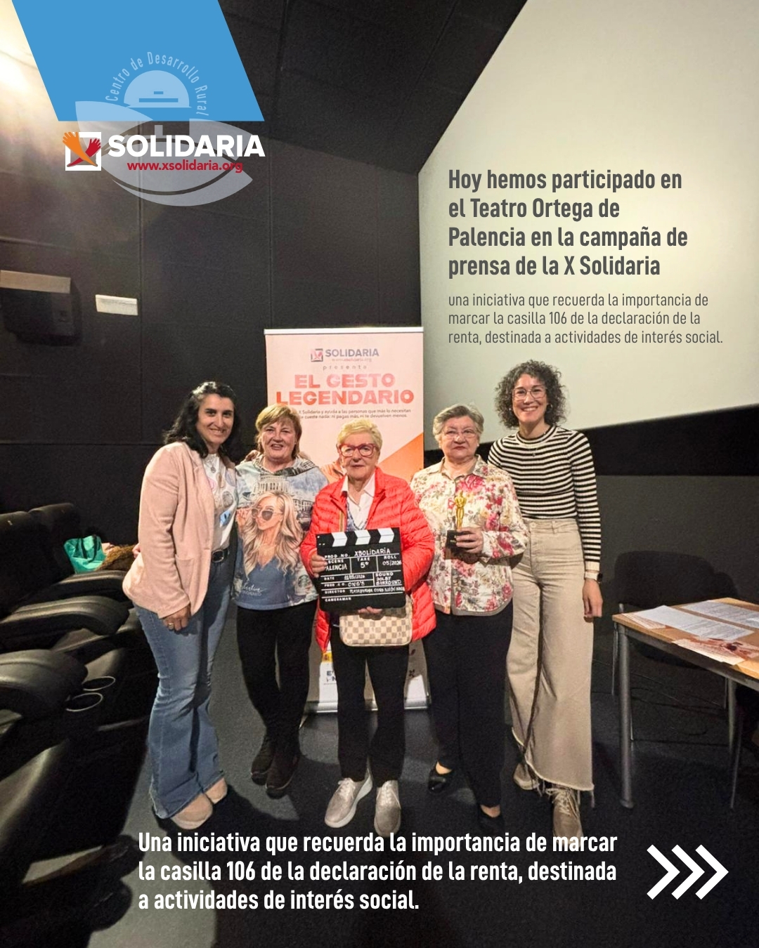 El gesto legendario, de la x solidaria